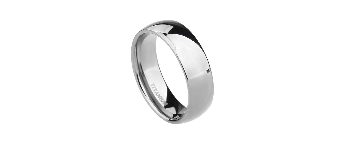                                 Titanium High Polished Wedding Band