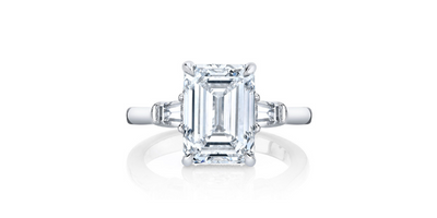 Oui-Lab Created Emerald Cut 1.57, TW H Color, VS1 Clarity $5300